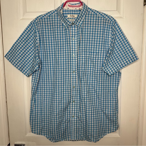 Van Heusen Originals Shirt Button-Down Blue & White Size Large - Picture 1 of 16